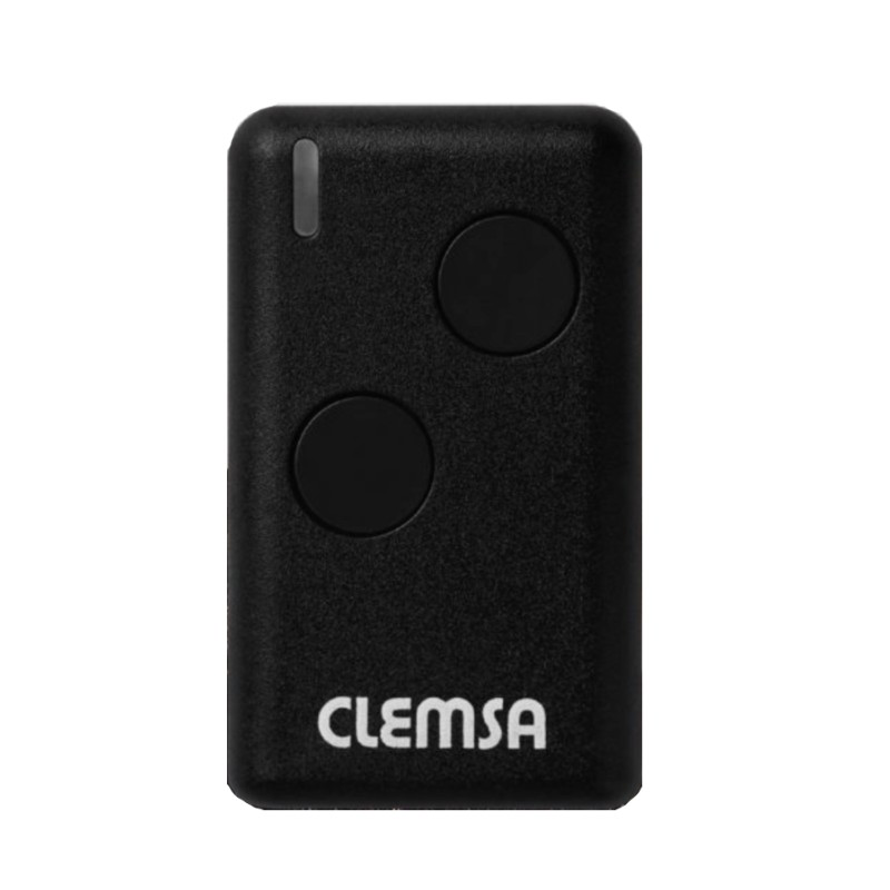 Emisor MUTAN II 433MHz 2 canales. Formato S Negro MODELO NT 2 S NEGRO clemsa