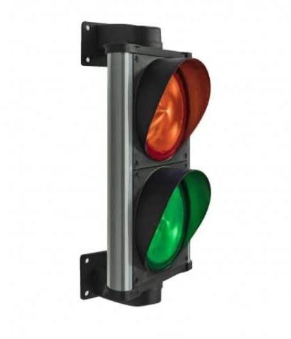 Semáforo LED rojo - ámbar intermitente 230V. modelo SF 446 clemsa